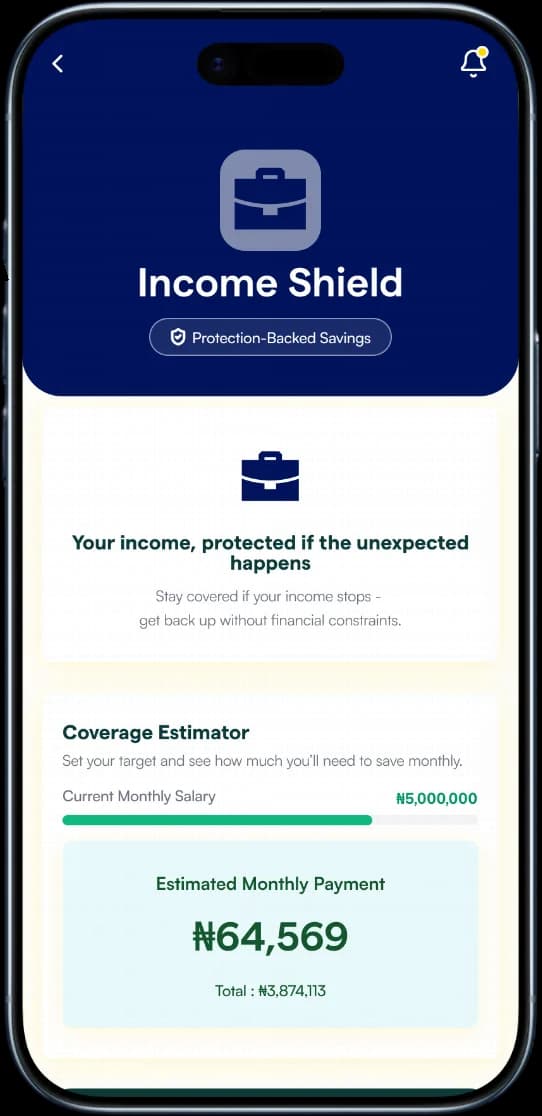 Income Shield card